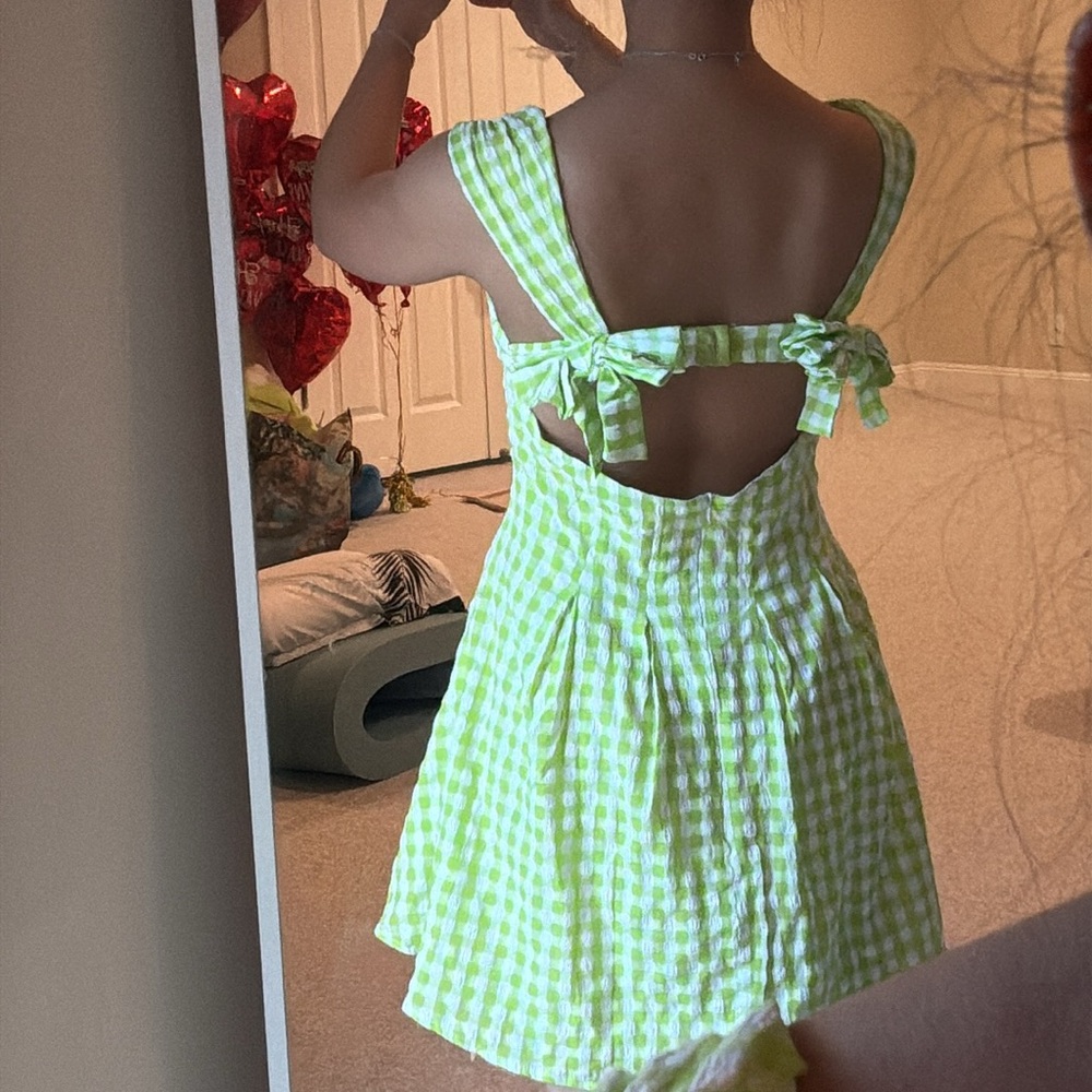 Checkered/Gingham Picnic Summer Dress